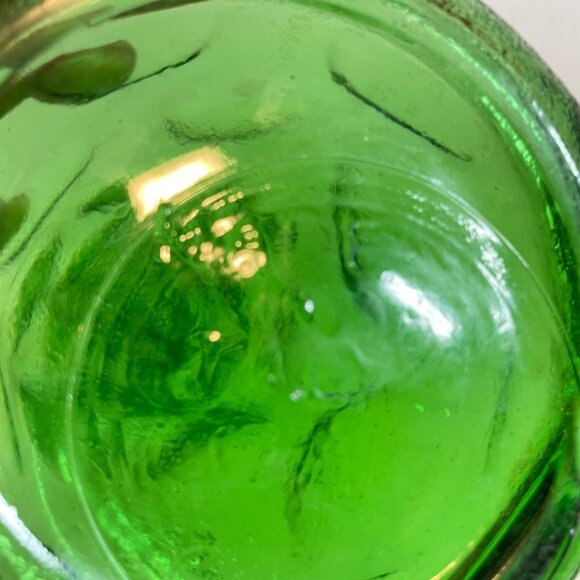 Handcrafted 2 piece Blue & Green Ceramic Dishes one with Fused Glass Center - Picture 2 of 9